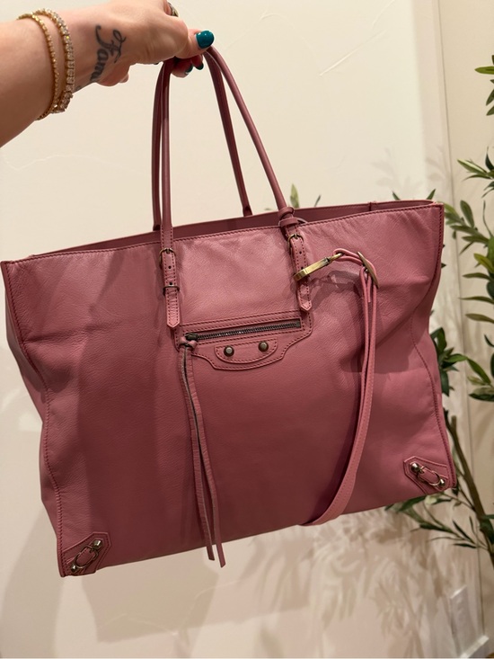 Balenciaga Handbags - Balenciaga Papier A4 Leather Tote Bag Pink - Women's Everyday Carry